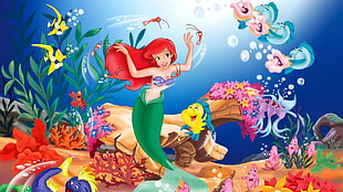Disney Little Mermaid digital wallpaper, fantasy art, digital art, The Little Mermaid, Disney