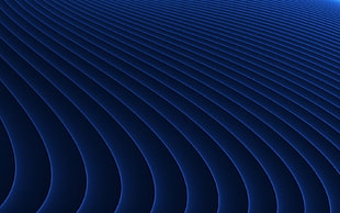 blue line curve digital wallpaper, digital art, shapes, minimalism HD wallpaper