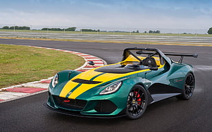 green and white sports coupe, Lotus, Lotus 3-Eleven
