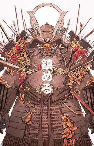 viking animation wallpaper, Chun Lo, samurai, men, armor HD wallpaper