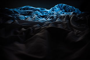 blue comforter HD wallpaper