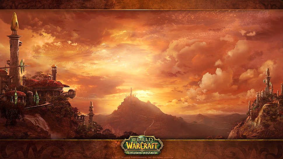 World of Warcraft wallpaper, Blizzard Entertainment, Warcraft,  World of Warcraft, Silvermoon City HD wallpaper