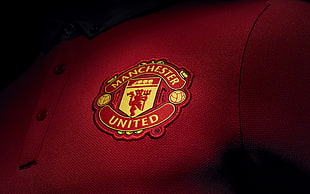 red United Manchester shirt, Manchester United , logo, sports jerseys, soccer clubs