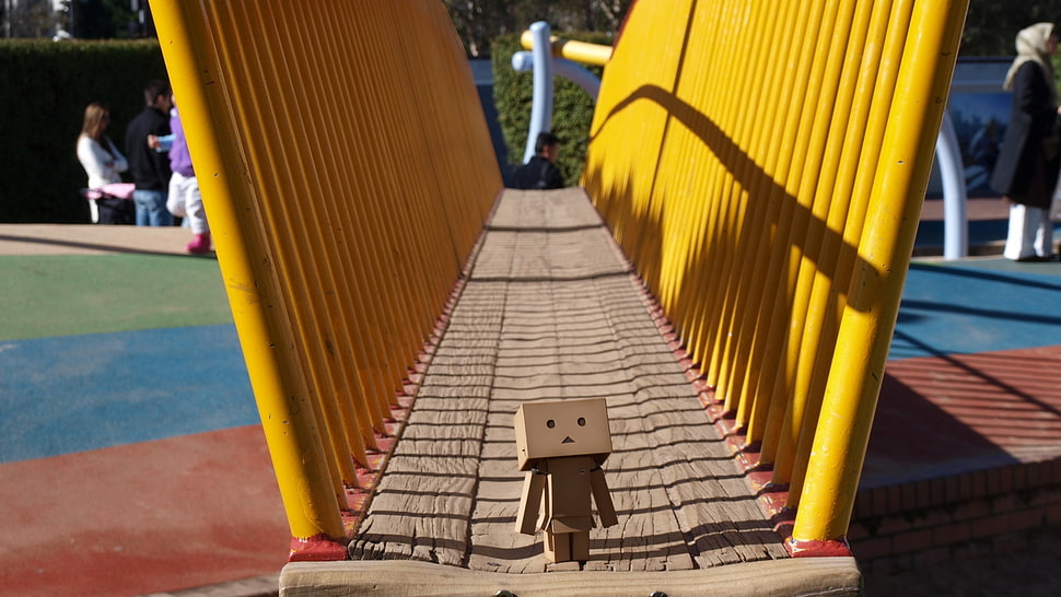 Danboard,  Boxes,  Robot,  Walk HD wallpaper
