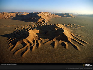 brown mountain, National Geographic, landscape, desert, sand HD wallpaper