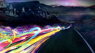 time-lapse photography of road and cars