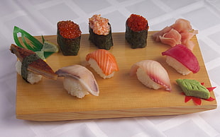 platter of assorted sashimi