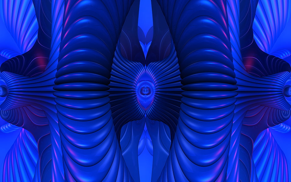 blue sound waves HD wallpaper