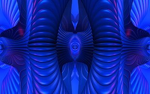 blue sound waves HD wallpaper