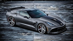gray and black luxury car, Chevrolet Corvette, car, Chevrolet, Chevrolet Corvette C7