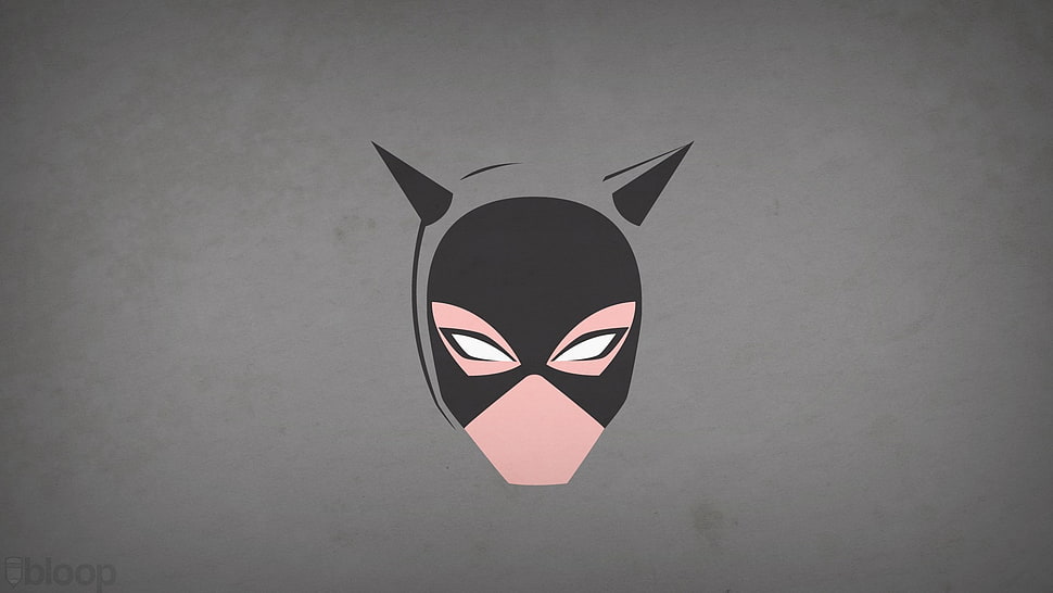 Batgirl illustration, Catwoman, minimalism, DC Comics, Blo0p HD wallpaper