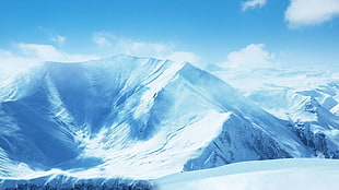 landscape of snow mountain