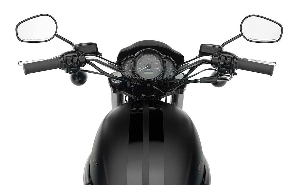 black motorcycle, motorcycle HD wallpaper