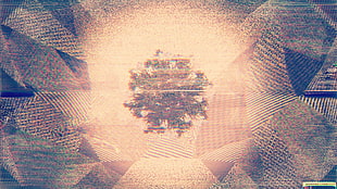 brown abstract wallpaper, glitch art, abstract