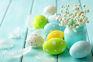 assorted-color easter eggs, Easter, eggs, 5k