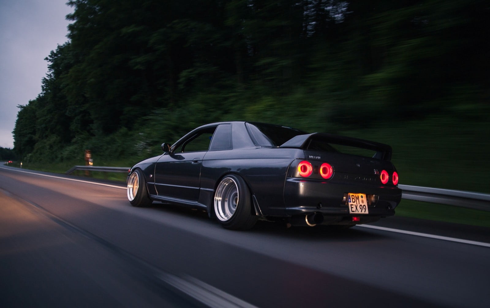 black coupe, Nissan, skyline, Nissan Skyline R32, Nissan GT-R R32 HD ...