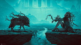 mythical creature wallpaper, artwork, fantasy art HD wallpaper