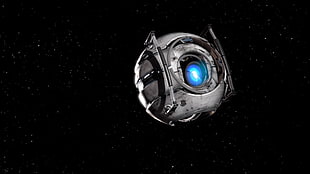 gray ball spacecraft digital wallpaper, Portal 2, Wheatley HD wallpaper