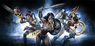 Wonder Woman and the Amazonians illustration