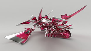 pink and silver decoration