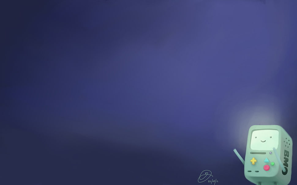 white electronic device, Adventure Time, BMO HD wallpaper