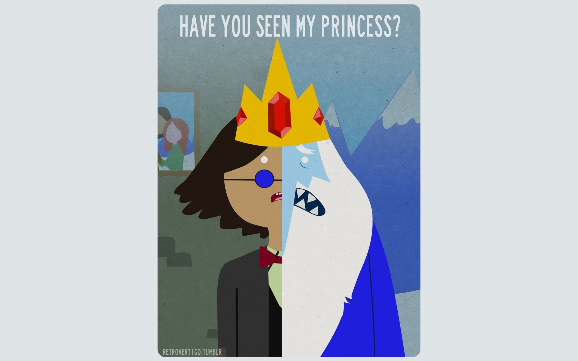 Have You See My Princess? book, Adventure Time, Ice King, crown, Simon  Petrikov HD wallpaper | Wallpaper Flare
