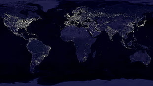 globe map, Earth, map HD wallpaper