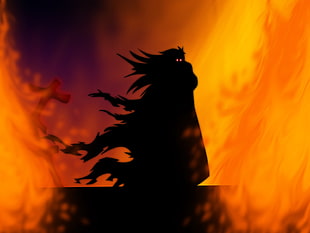 shadow anime character illustration