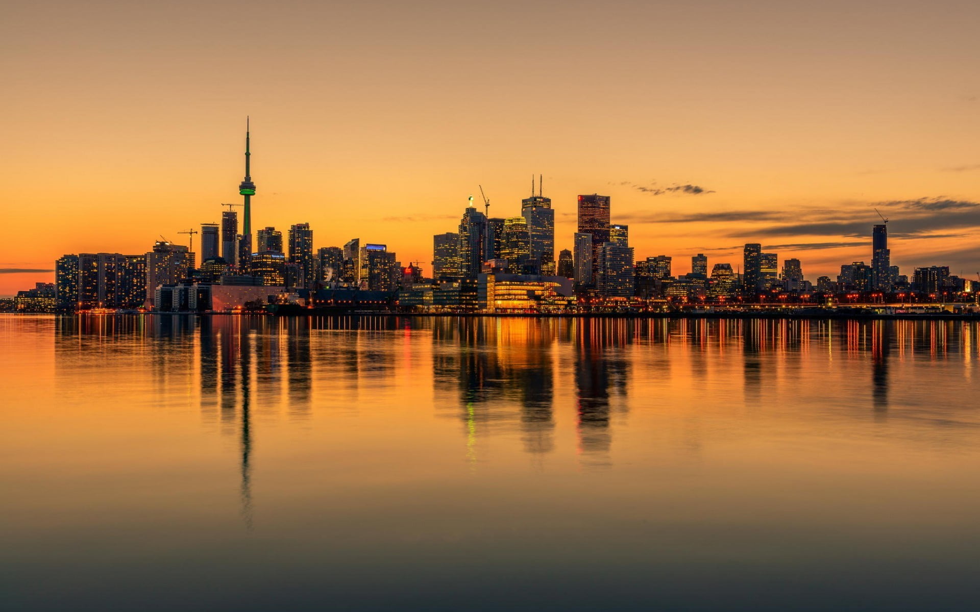 body of water, cityscape, water, Toronto, Canada