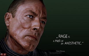 Rage is a Hell of an Anesthetic text HD wallpaper