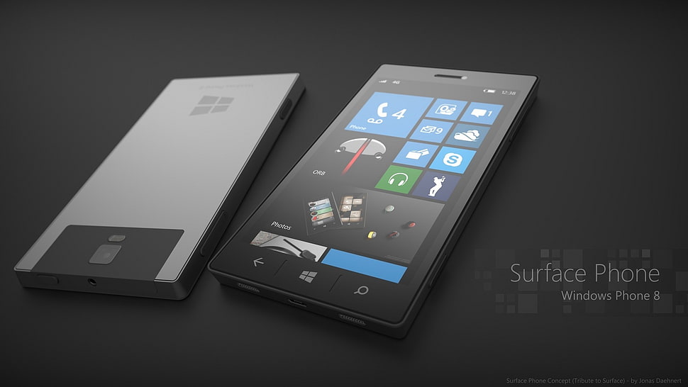 black Surface phone, technology, Windows Phone 8 HD wallpaper