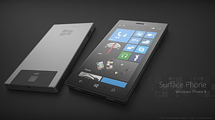 black Surface phone, technology, Windows Phone 8