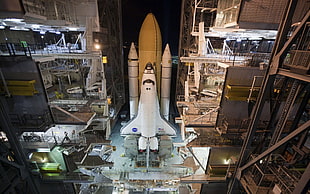 white spacecraft, space shuttle, Atlantis, Space Shuttle Atlantis HD wallpaper