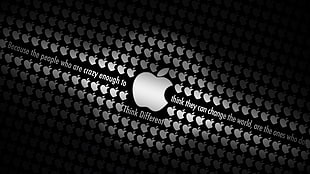 Apple logo digital wallpaper