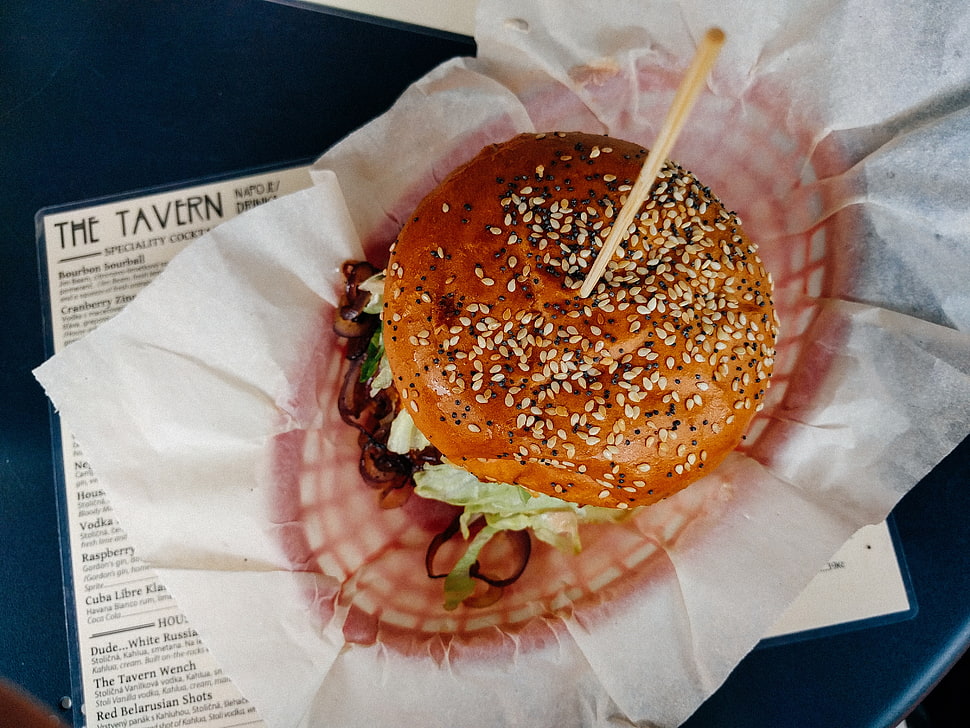 hamburger with meat, Hamburger, Sesame, Buns HD wallpaper