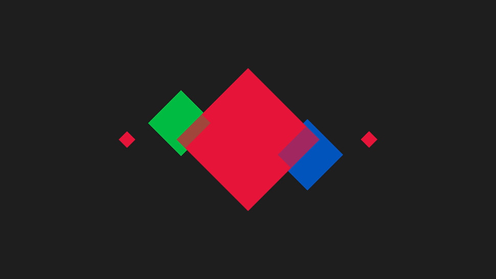 red diamond logo, modern HD wallpaper