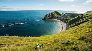 body of water and shore, landscape, Dorset, coastline, Durdle Door (england) HD wallpaper