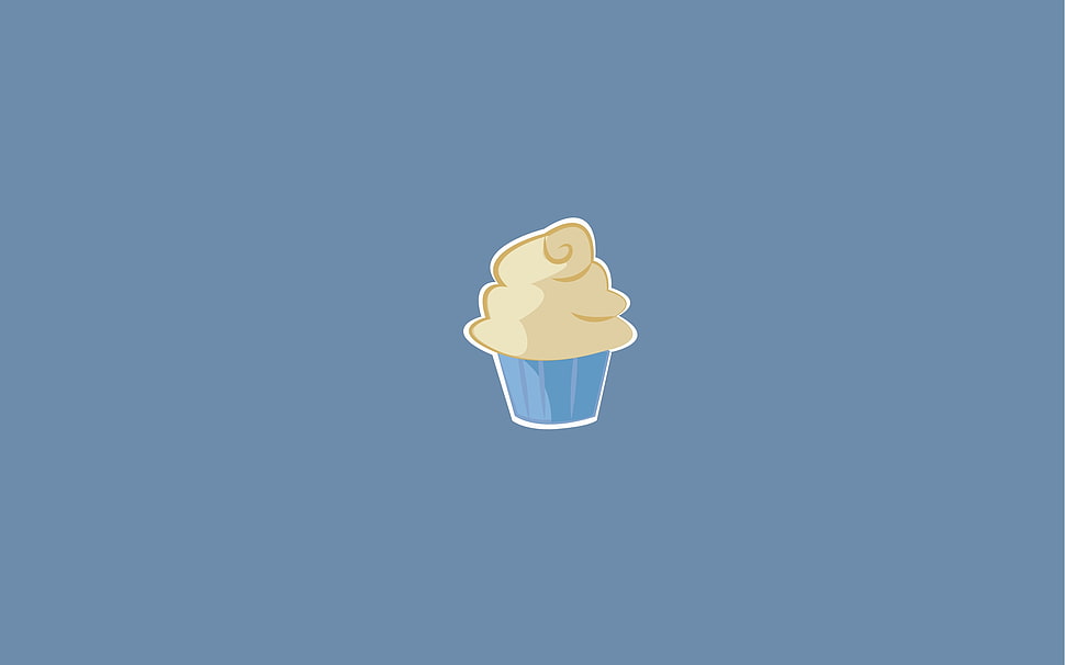 cupcake illustration HD wallpaper