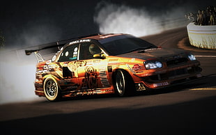orange sports car, car, Subaru Impreza WRX STi, Race Driver: GRID HD wallpaper