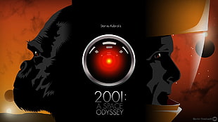 2001: A Space Odyssey digital wallpaper, 2001: A Space Odyssey, HAL 9000, movies