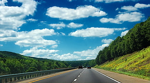 highway under cloud sky