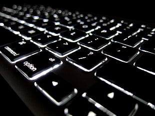 closeup photo of Apple keyboard HD wallpaper
