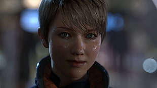 woman in brown hair video game character