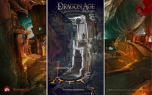 Dragon Age comic book page collage, video games, Dragon Age, Dragon Age: Origins, collage HD wallpaper
