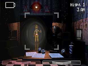 game application screengrab, Five Nights at Freddy's, animals, stuffed animal, video games