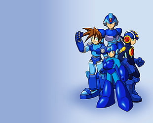 four cartoon characters