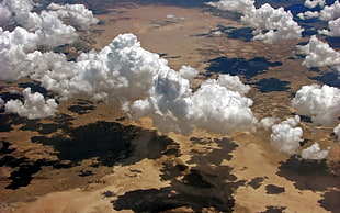 Clouds,  Height,  Shadows,  Land HD wallpaper