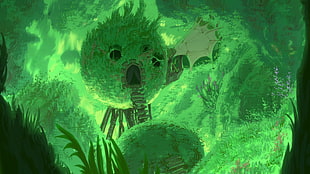 green and black bird cage, environment, cave, Made in Abyss, anime HD wallpaper