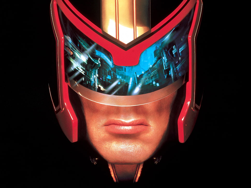man wearing red and blue 3D sunglasses HD wallpaper
