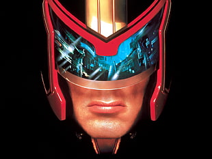 man wearing red and blue 3D sunglasses